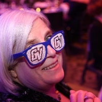 Guest wearing Grand Valley Glasses at Enrichment 2018
